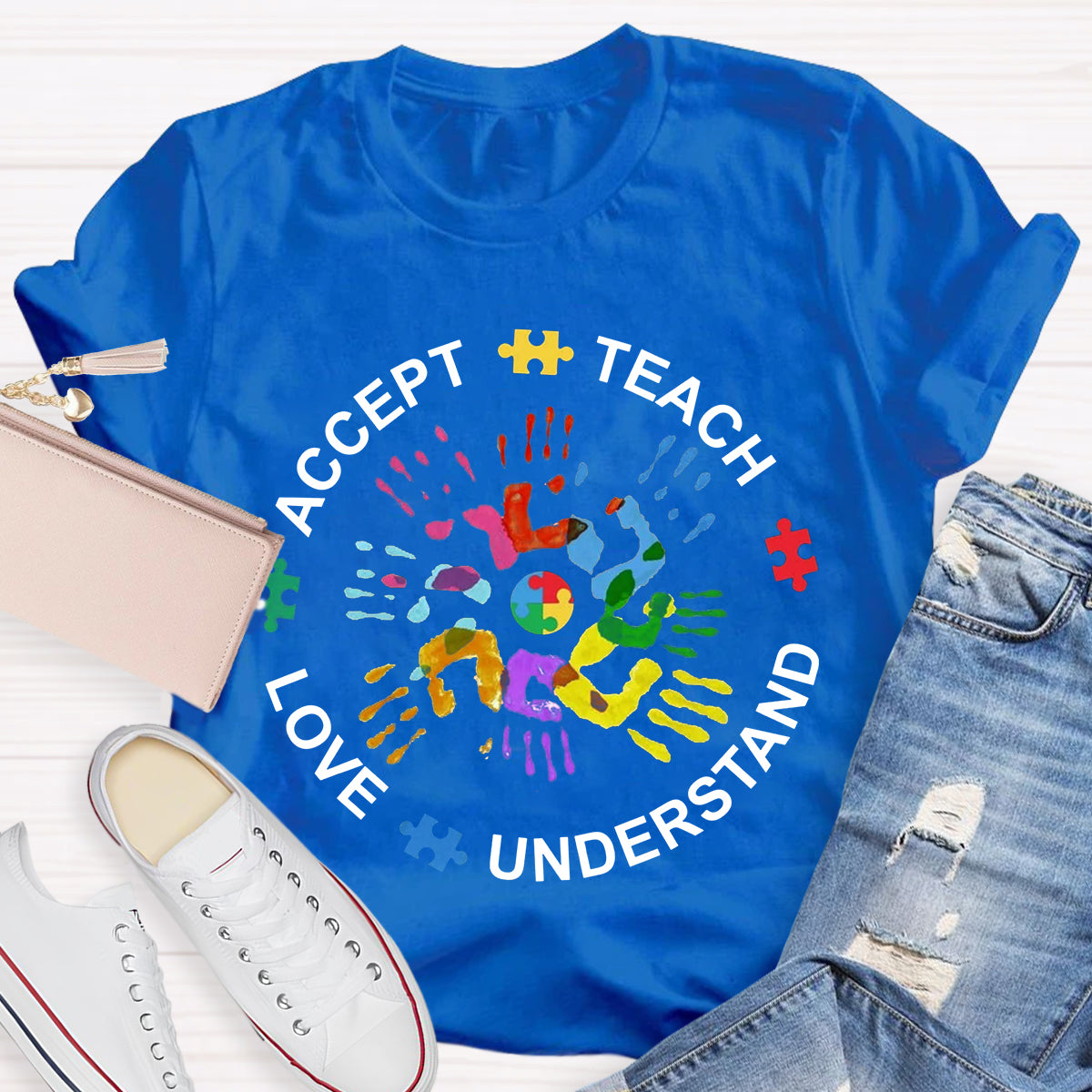 Teach Love Understand And Accept Teacher T-Shirt