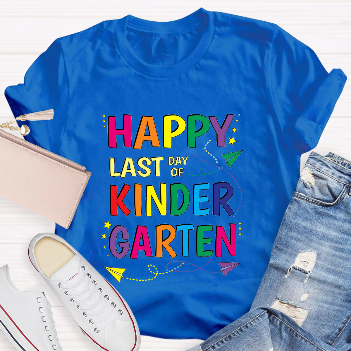 Personalized Grade Happy Last Day Of Kinder Garten T-Shirt