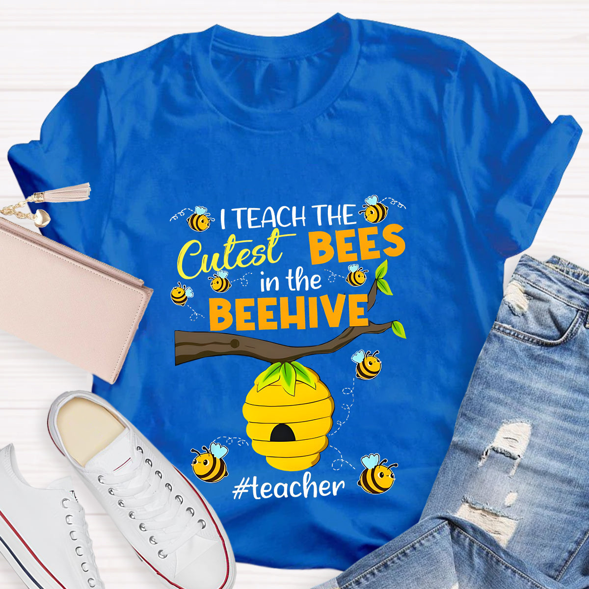 Teach The Cutest Bees Teacher T-Shirt