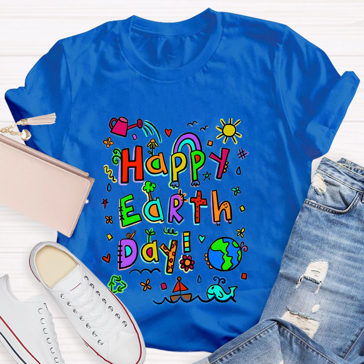 Floral Happy Earth Day T-Shirt