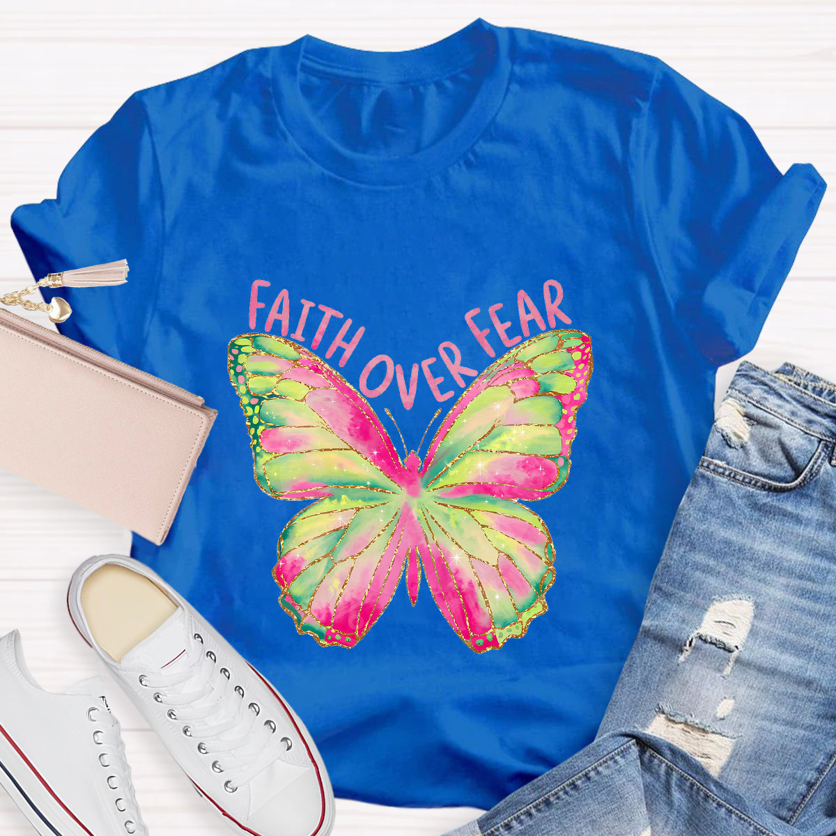 Faith Over Fear Butterfly T-Shirt