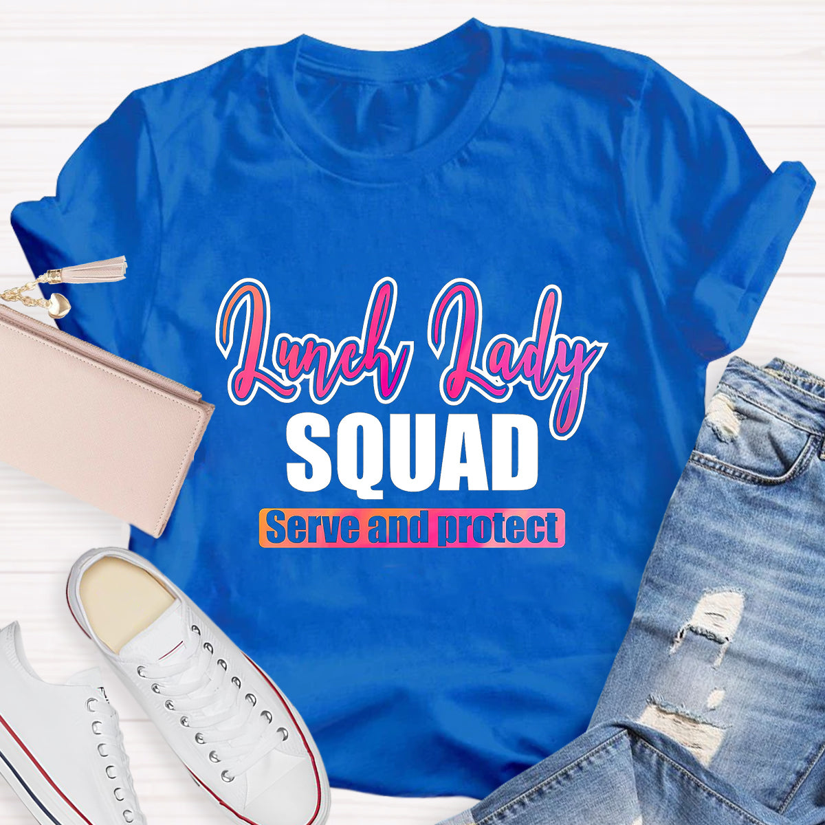 Lunch Lady Squad Serve And Protect T-Shirt