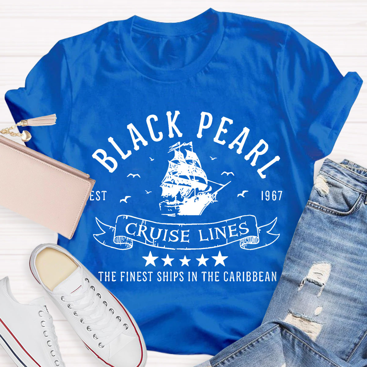 Black Pearl Cruise Lines Teacher T-Shirt