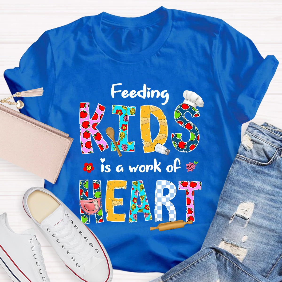 Feeding Kids Is A Work of Heart T-Shirt