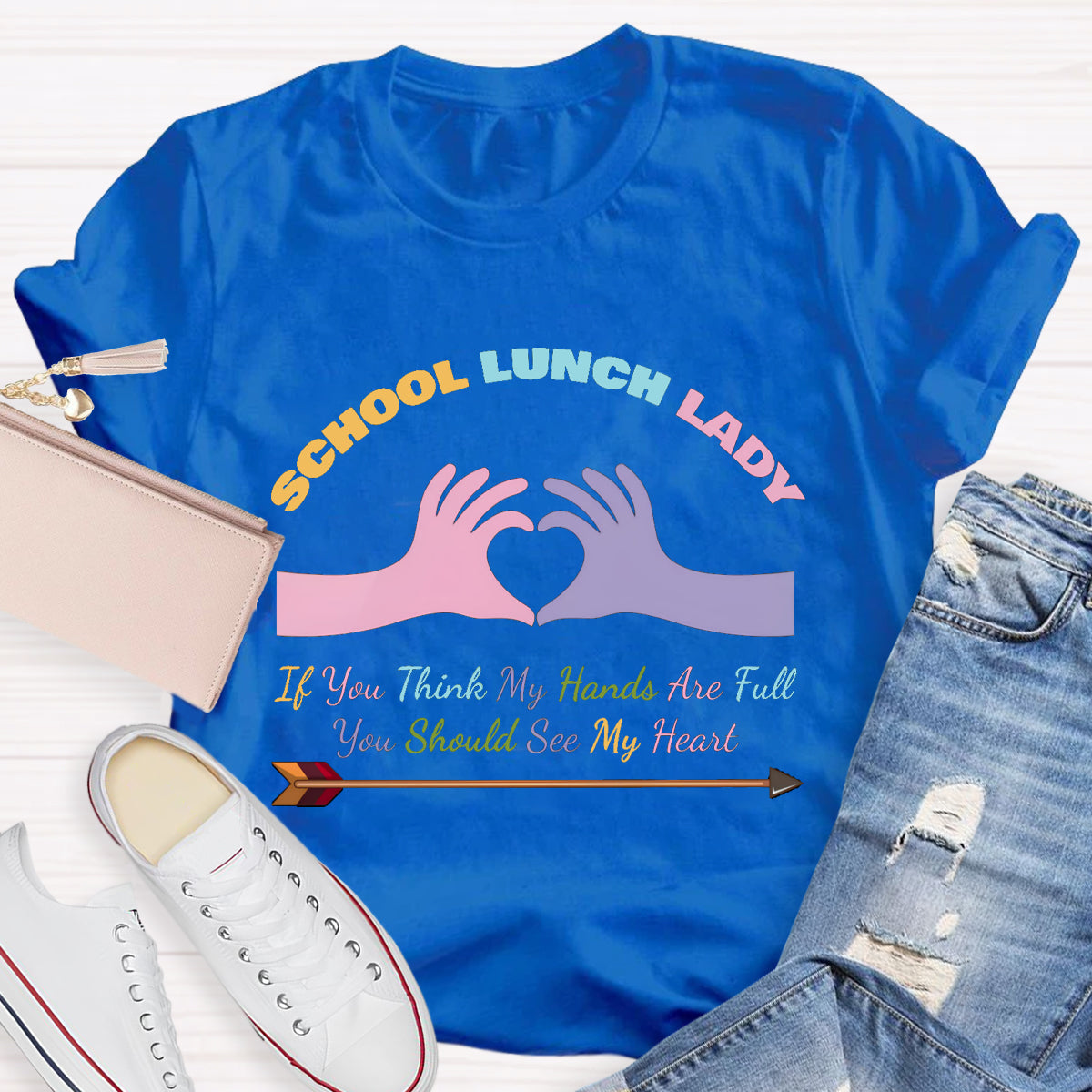 School Lunch Lady You Should See My Heart Teacher T-Shirt