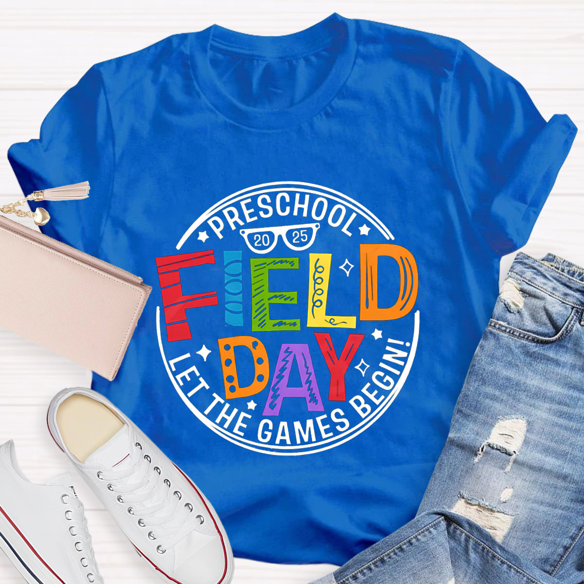 Personalized Grade 2025 Field Day Teacher T-Shirt