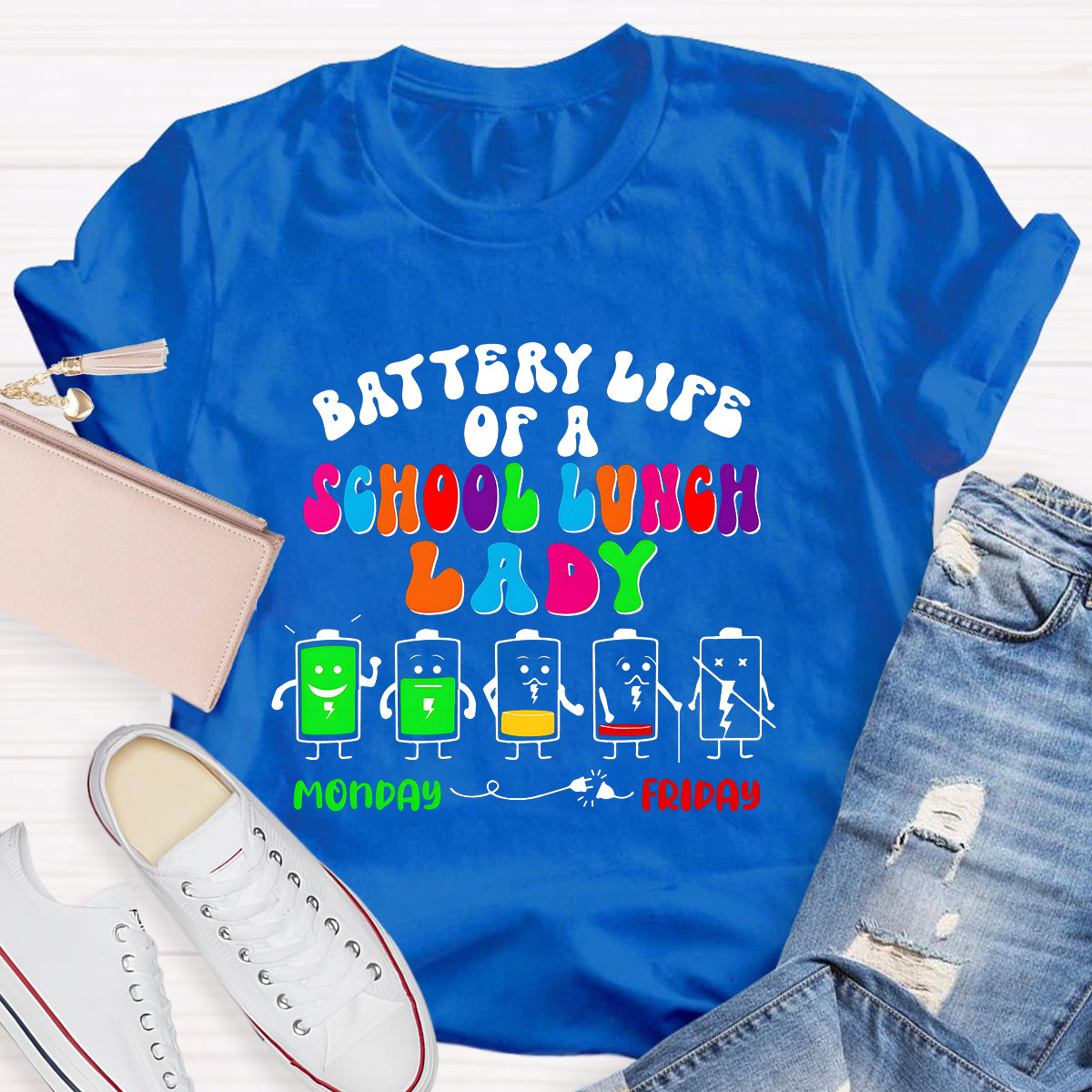 School Lunch Lady Monday To Friday T-Shirt