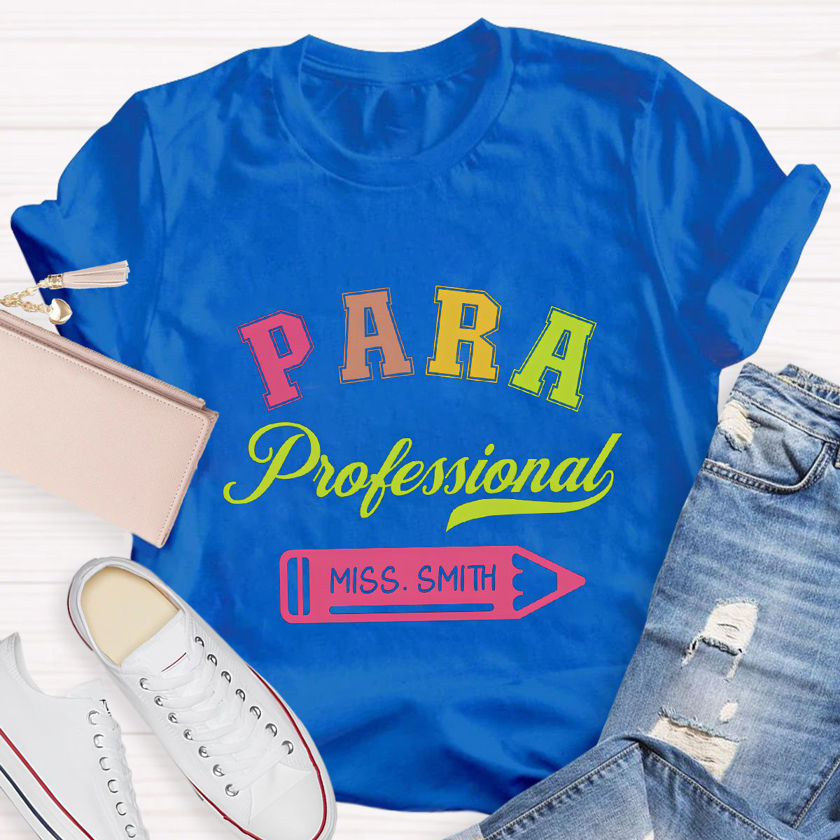 Personalized Name Para Professional Teacher T-Shirt