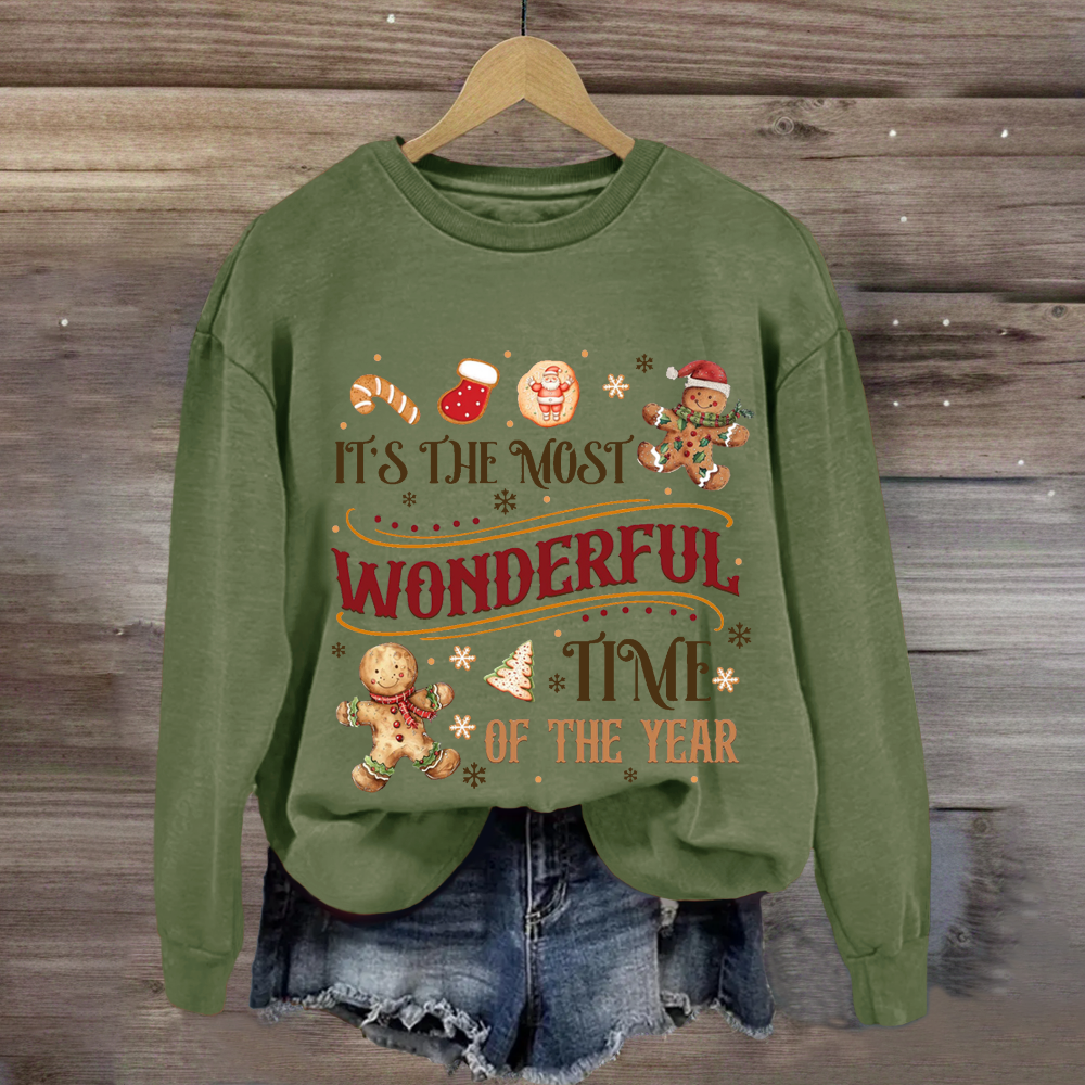 It's The Most Wonderful Time Of The Year Gingerbread Sweatshirt