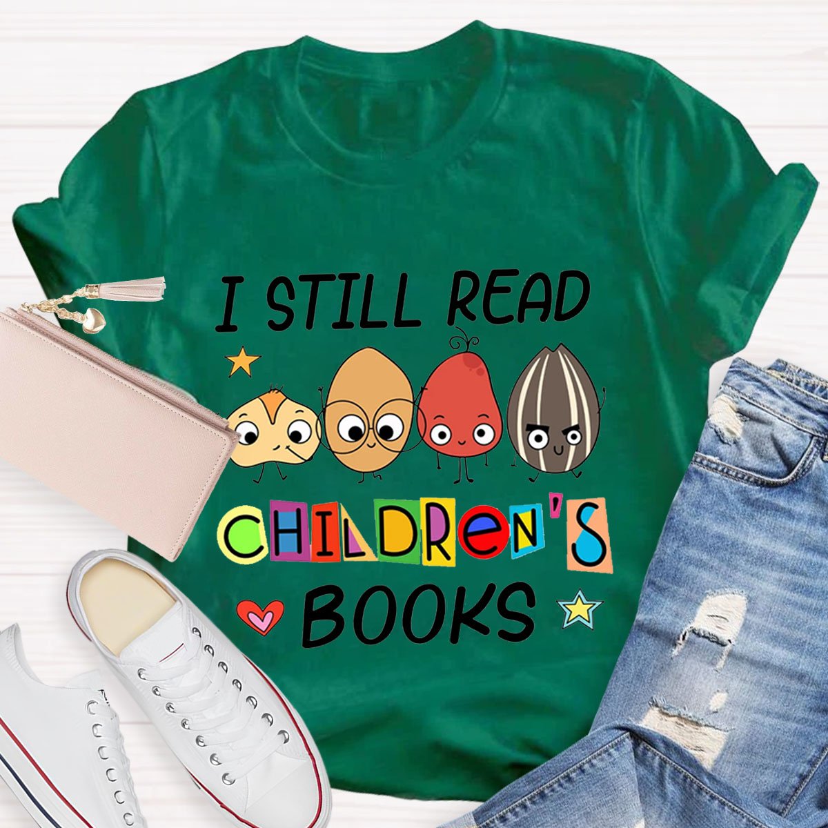 I Still Read Children's Books Teacher Life Premium T-Shirt