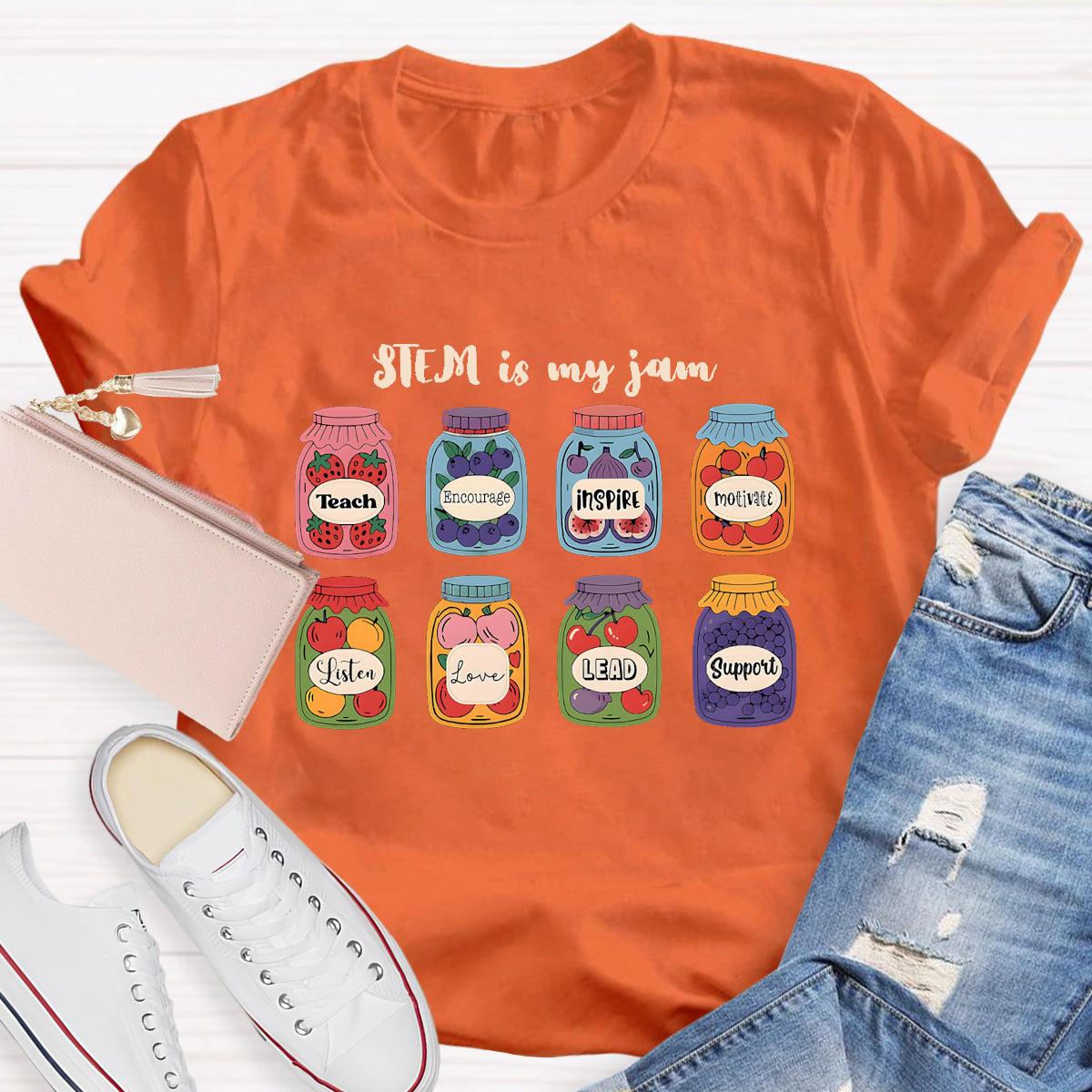 Stem Is My Jam Teach Encourage Inspire Listen Love Lead Suppout T-shirt