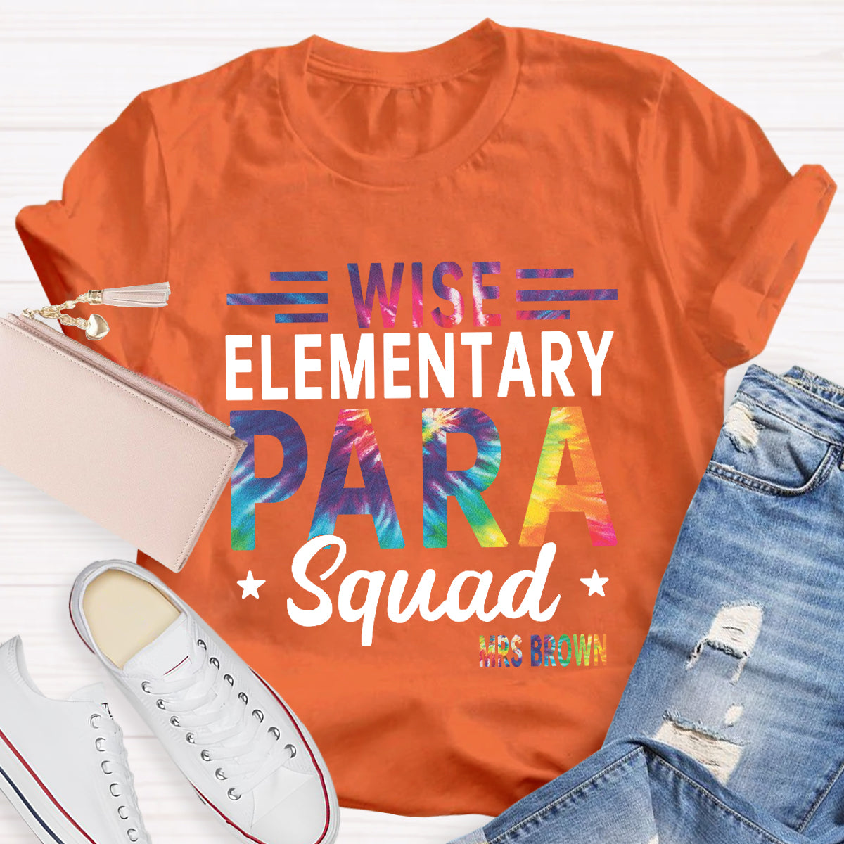 Personalized Name Wish Elementary Para Squad T-shirt
