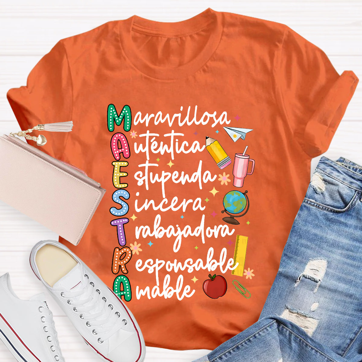 Maestra Dual Language Teacher T-Shirt