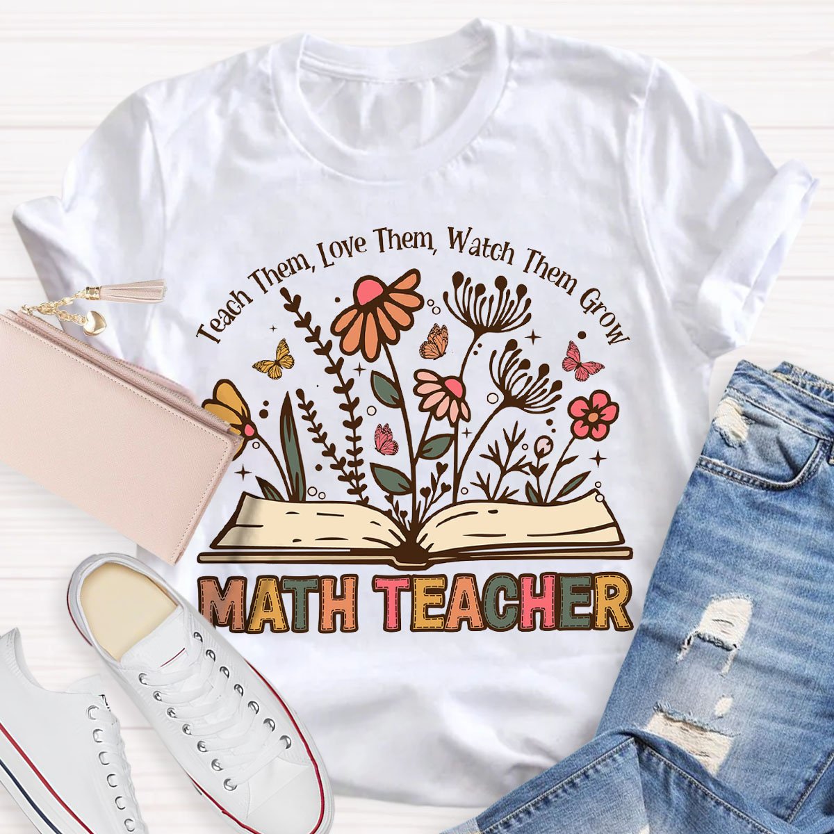 Teach Them Love Them Math Teacher T-Shirt