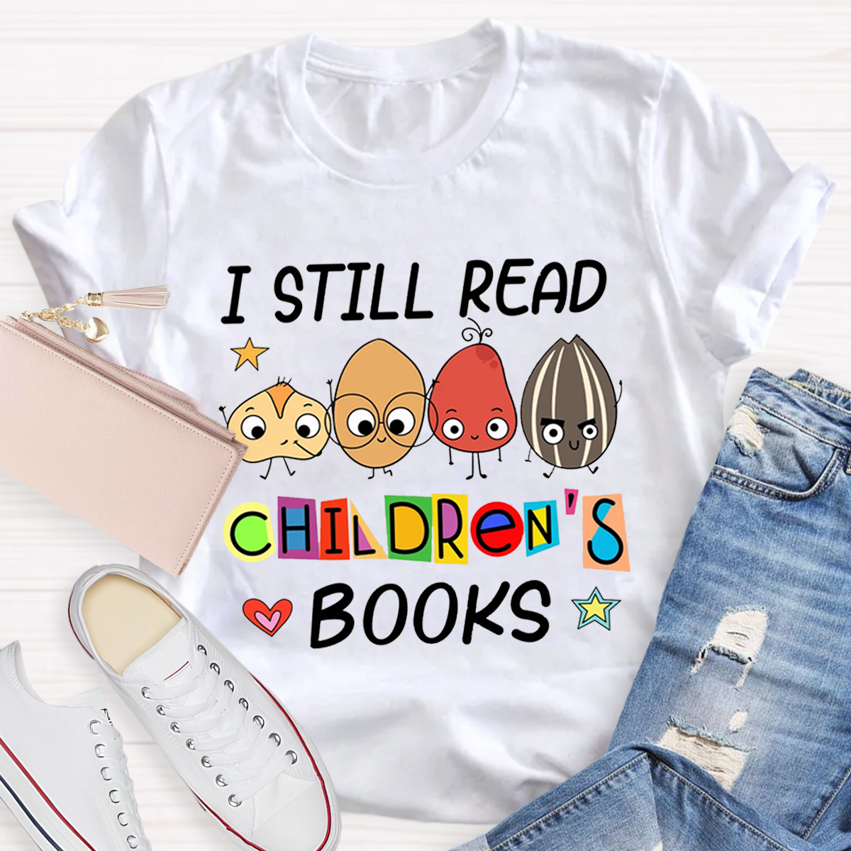 I Still Read Children's Books Teacher Life Premium T-Shirt