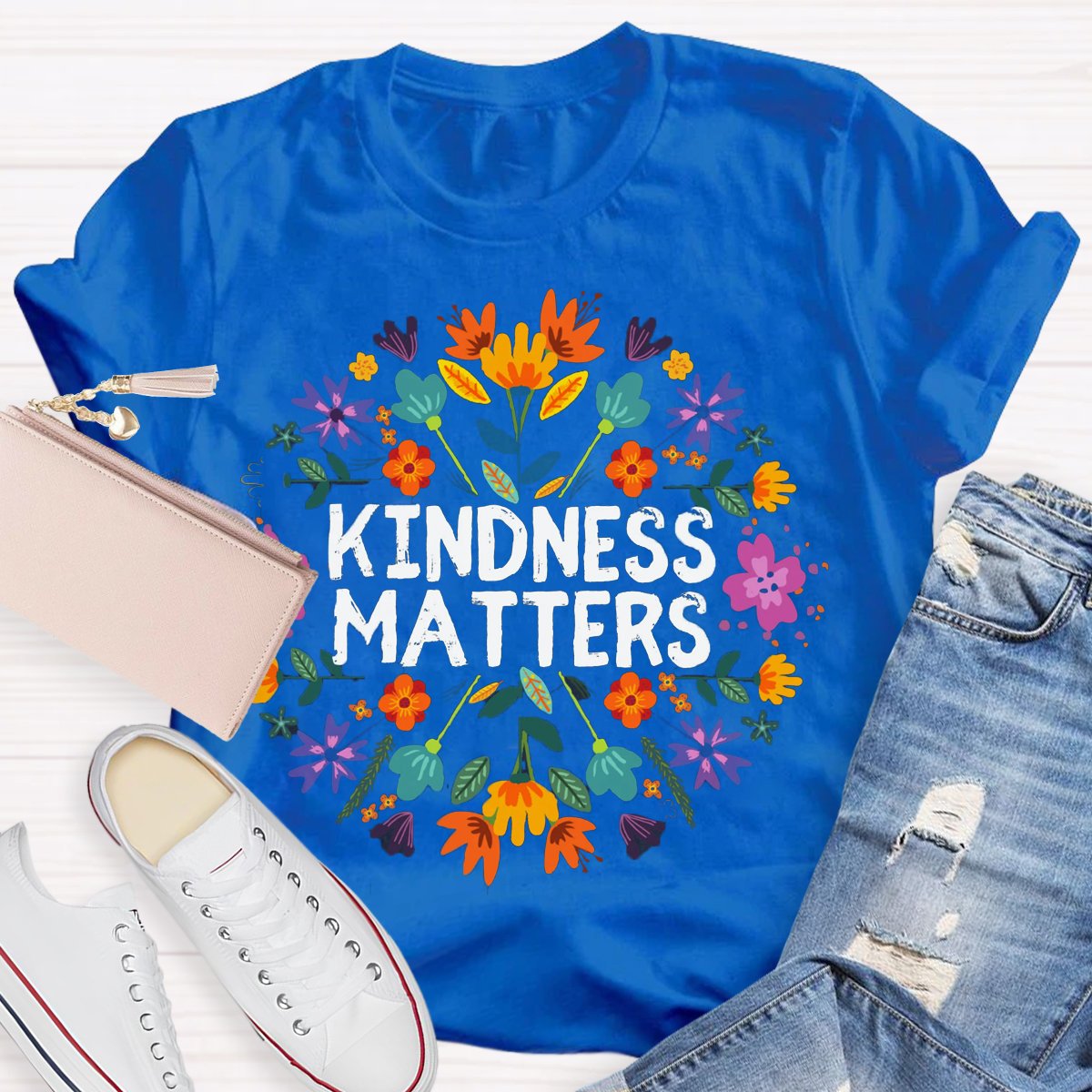 Be Kind Boho Floral Kindness Matters T-Shirt