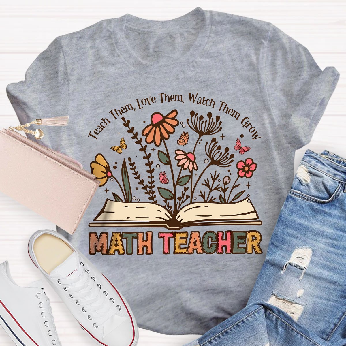 Teach Them Love Them Math Teacher T-Shirt