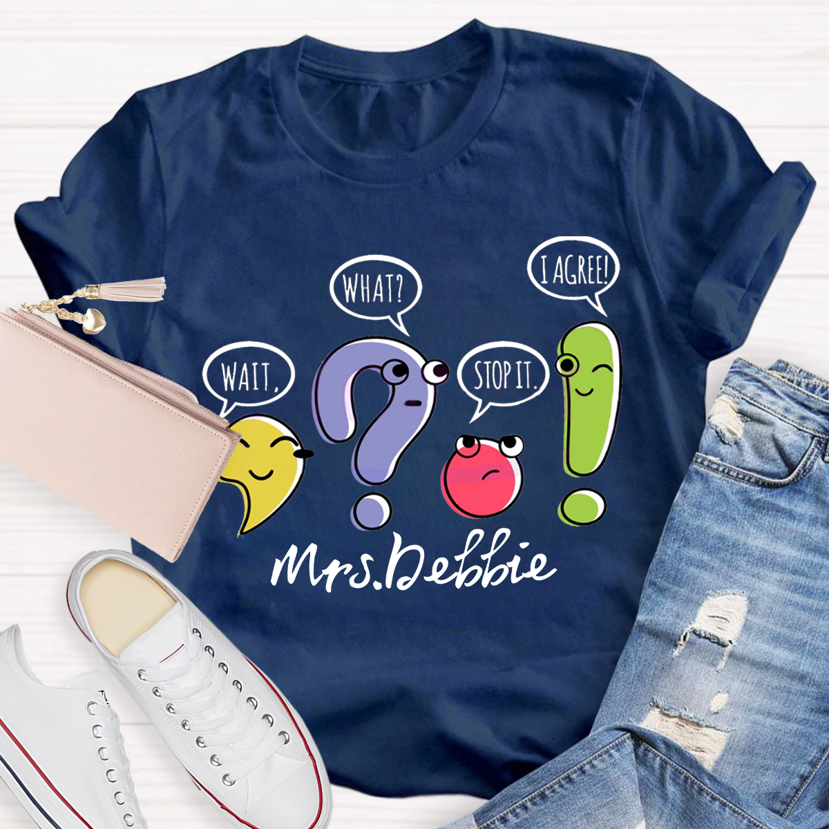 Personalized Your Name Grammar Teacher T-Shirt