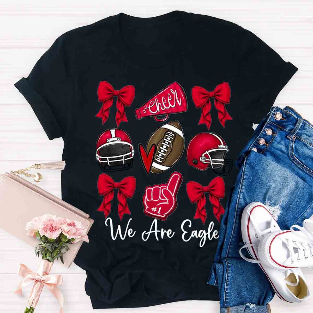 Bow Mascot Football Cheer T-Shirt