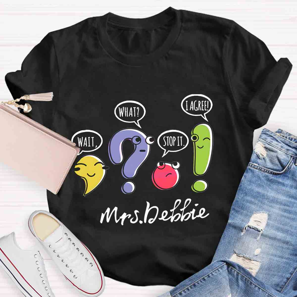 Personalized Your Name Grammar Teacher T-Shirt