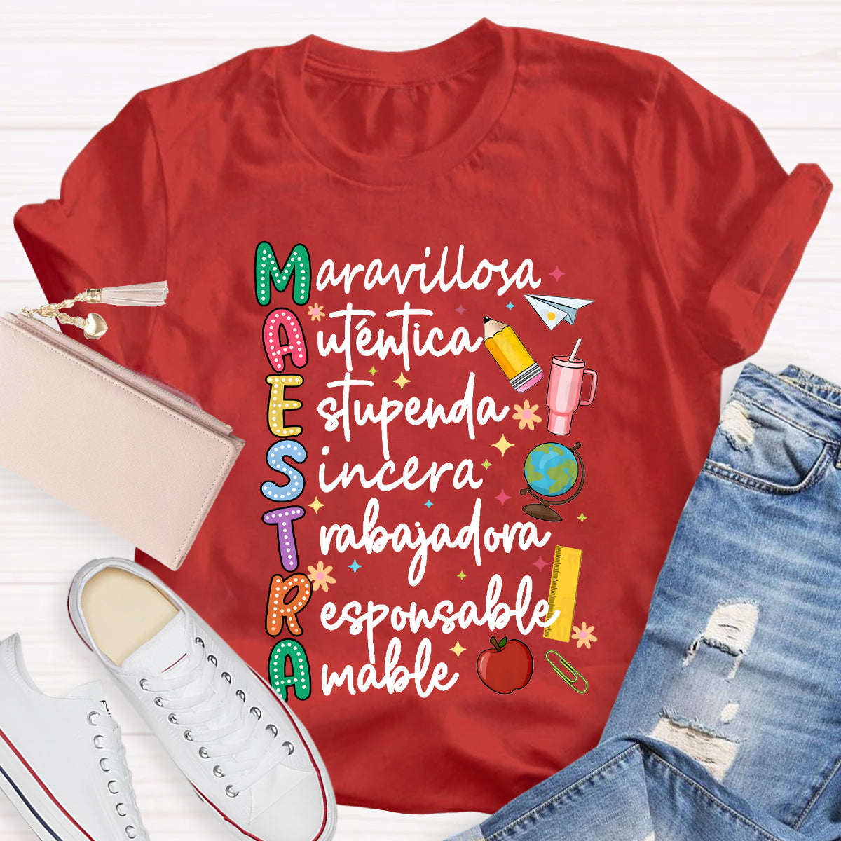 Maestra Dual Language Teacher T-Shirt