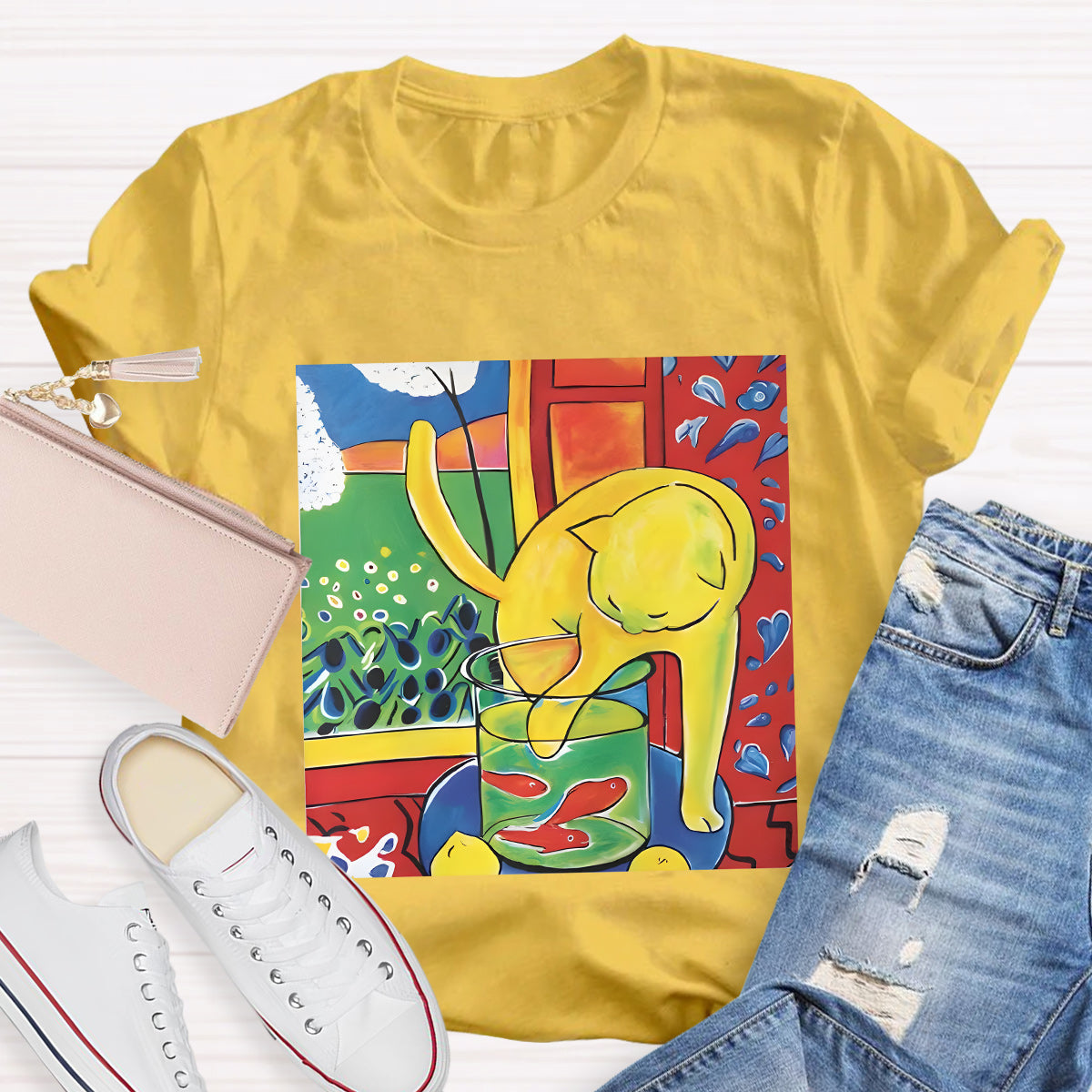 Cat In The Fish Tank T-Shirt