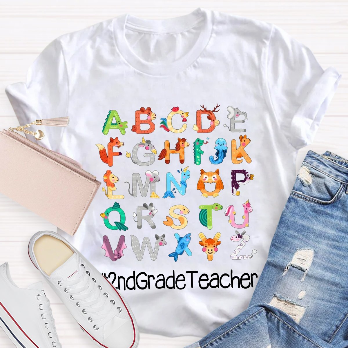 Personalized Letter Teacher Shirt