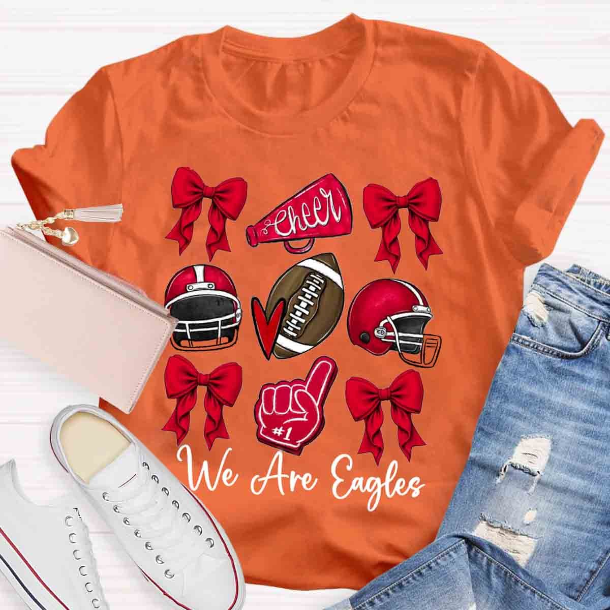 Bow Mascot Football Cheer T-Shirt