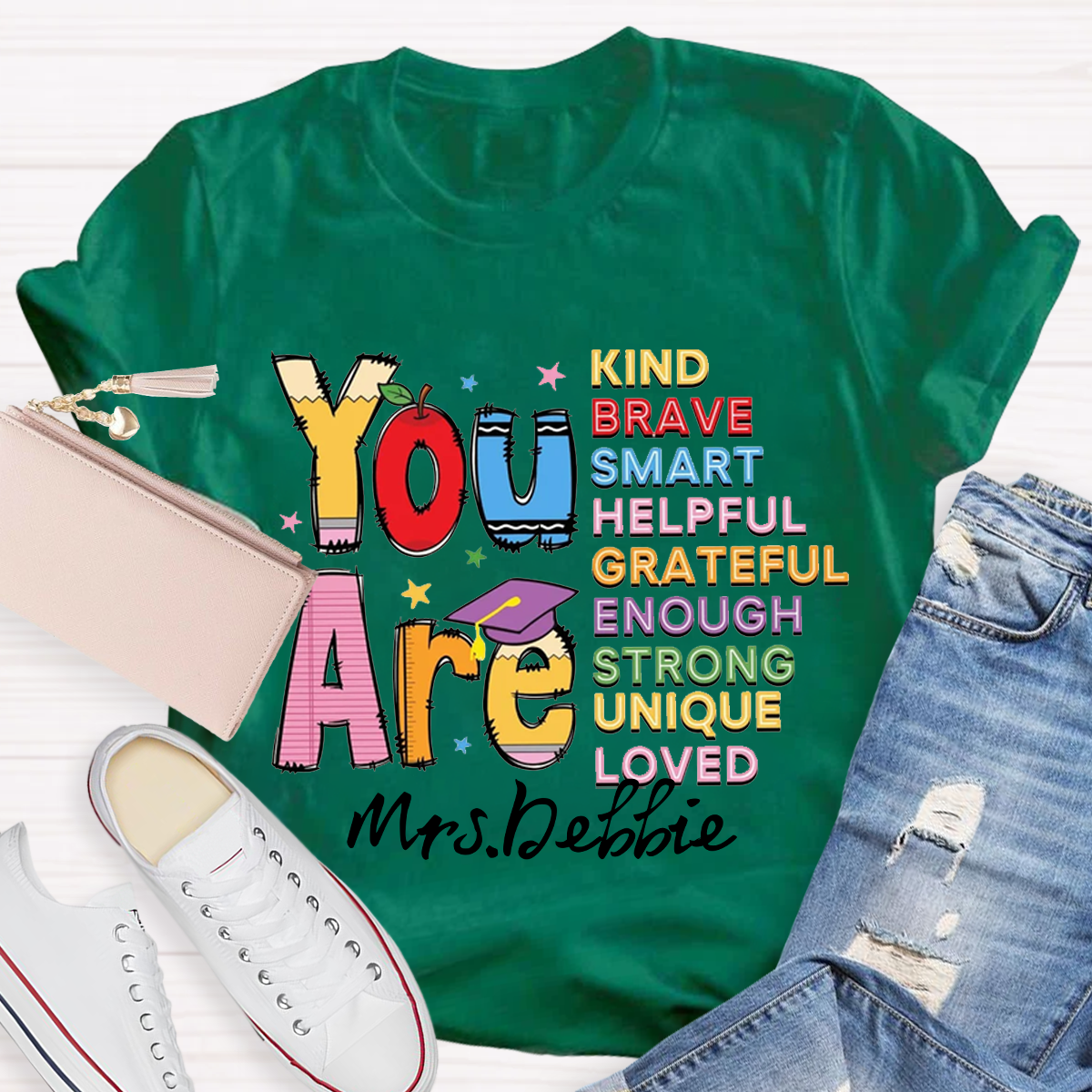 Personalized Name You Are Brave Casual T-Shirt