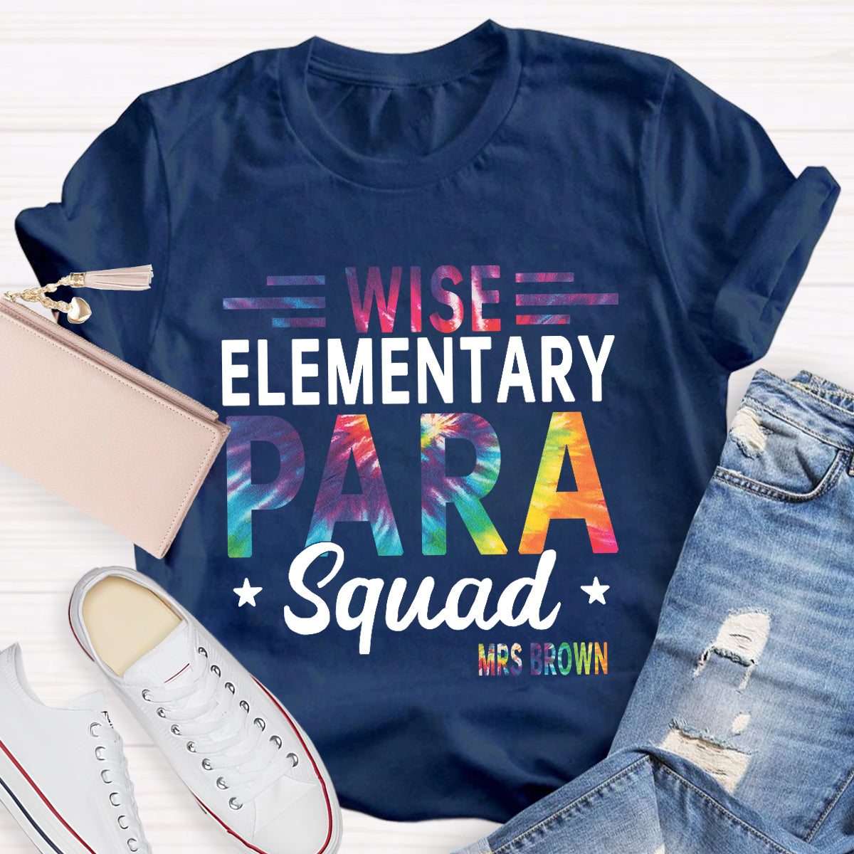 Personalized Name Wish Elementary Para Squad T-shirt