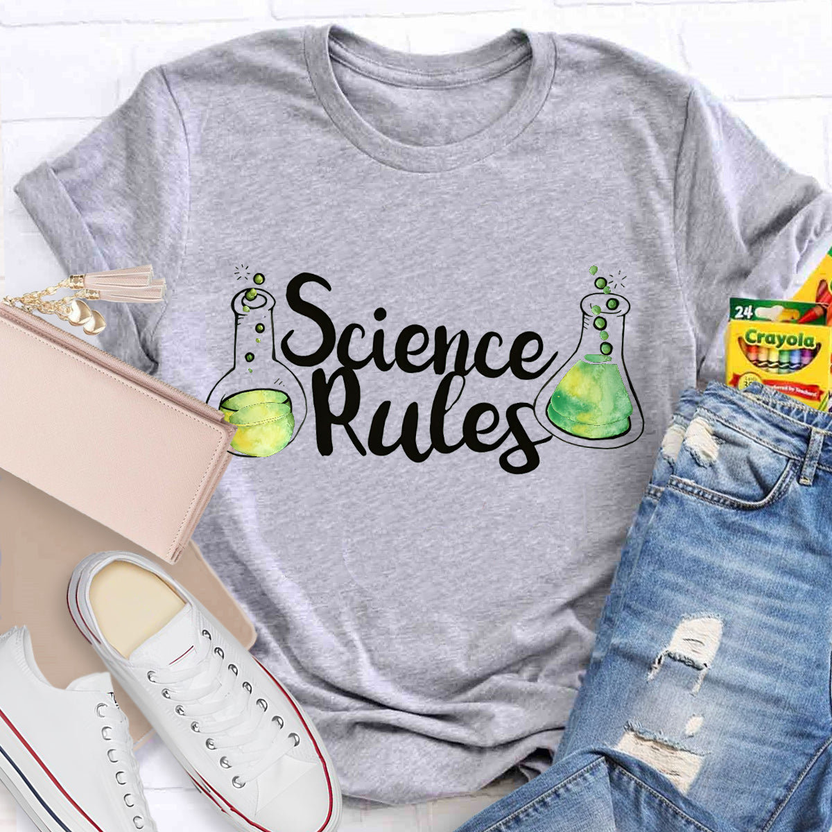 Science Rules Teacher T-Shirt