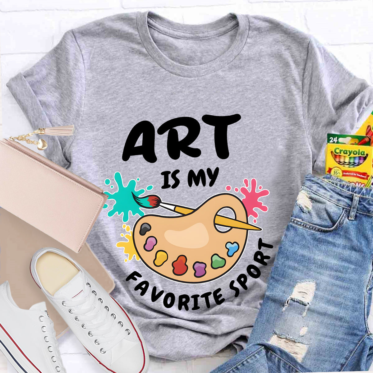 Art Is My Favorite Sport Teacher T-Shirt