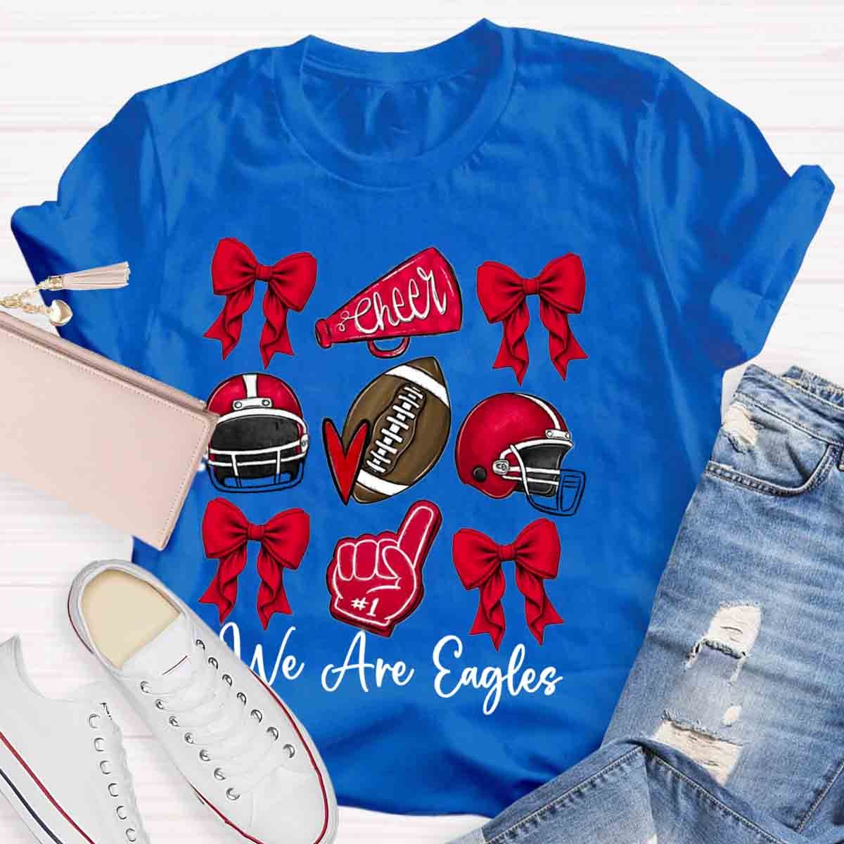 Bow Mascot Football Cheer T-Shirt