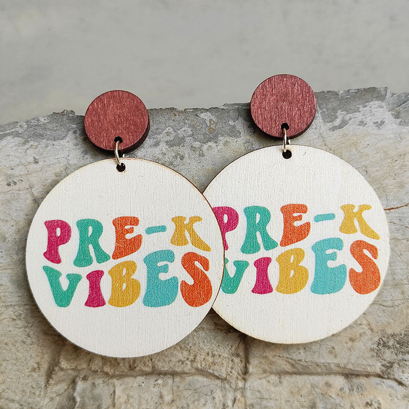 Colorful Letter Semester Grade Earrings