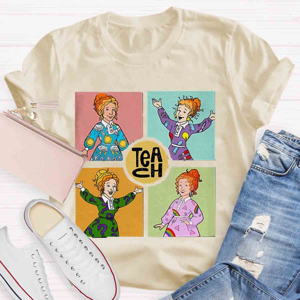 Teach Magic School Bus Teacher T-Shirt