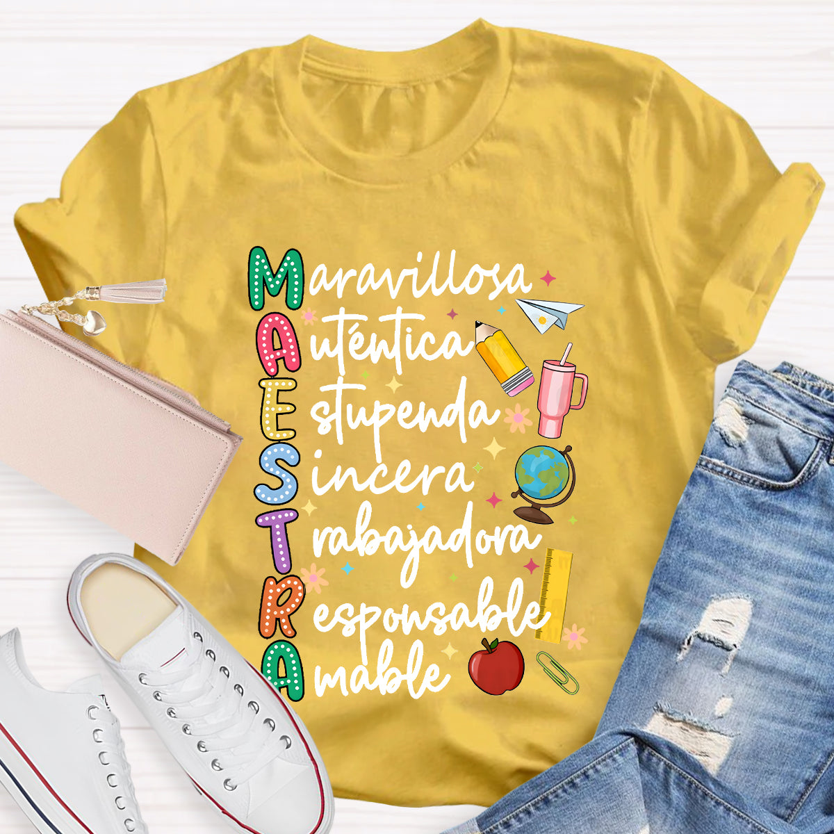 Maestra Dual Language Teacher T-Shirt