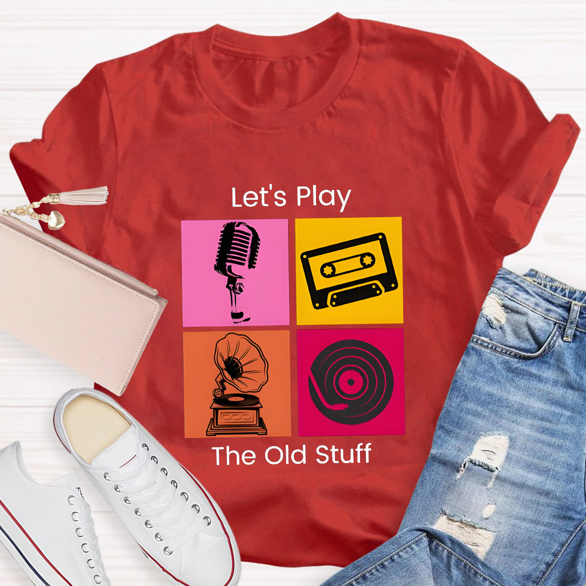 Let'S Play The Old Stuff Music Lover T-Shirt
