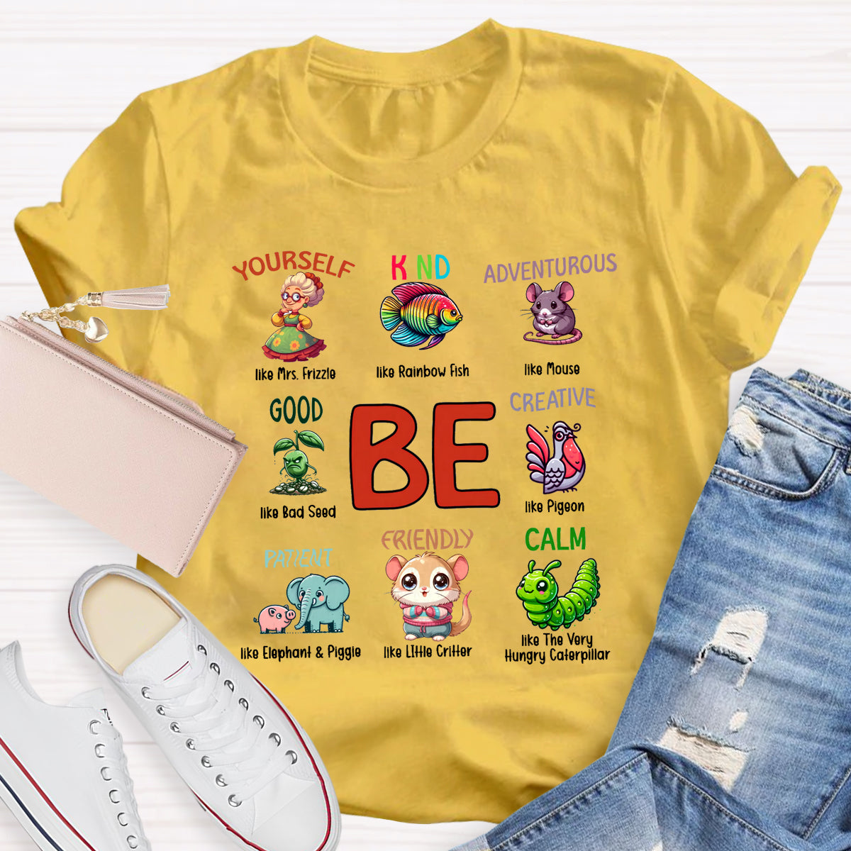 Be Kind Be Yourself I Still Read Children's Books T-Shirt