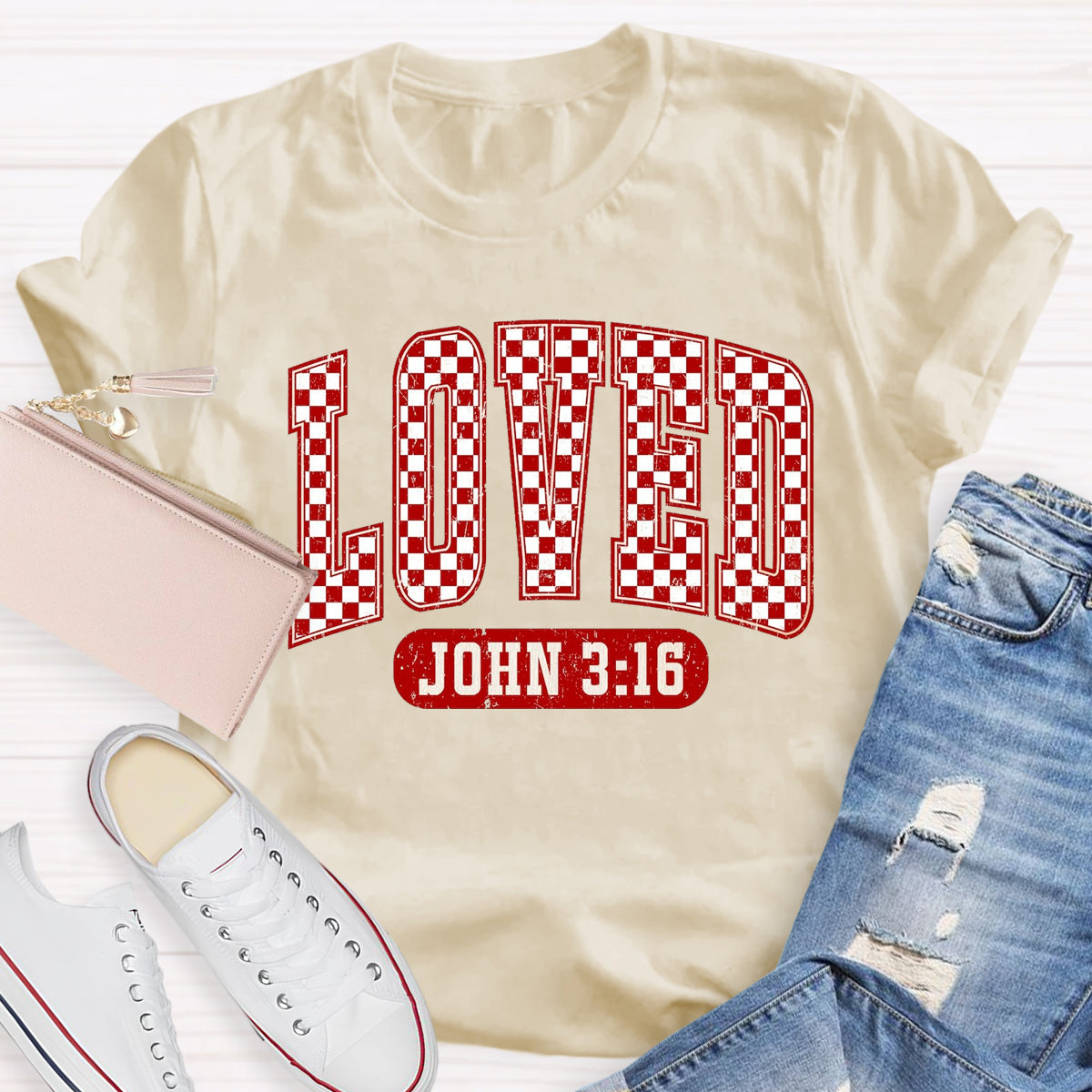 Valentine Loved John 3:16 T-Shirt