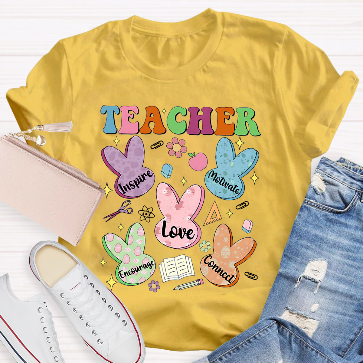 Easter Teacher Love Encourage T-Shirt