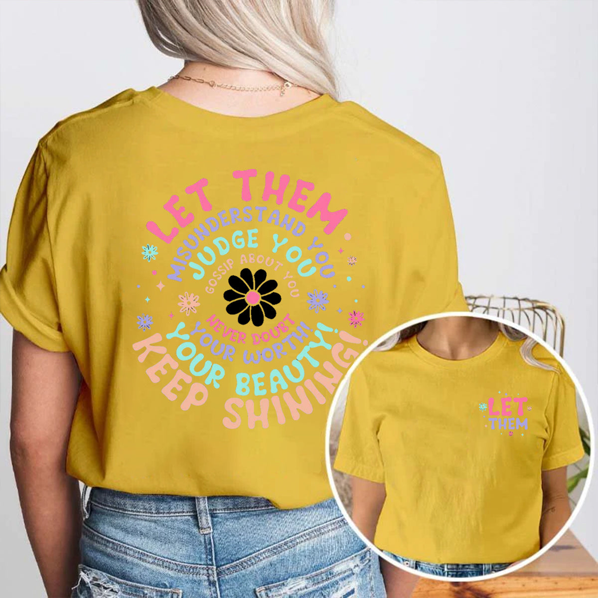 Keep Shining Double Printed T-shirt