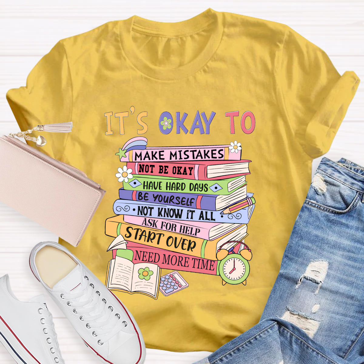 It's Okay To Ask For Help Need More Time Teacher T-Shirt