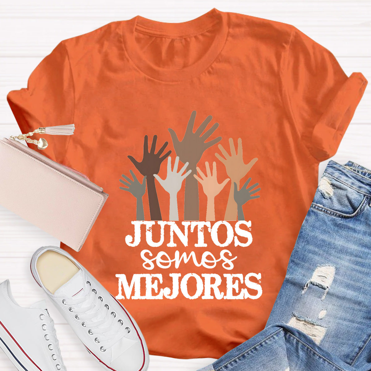Juntos Somos Mejores Spanish Teacher T-Shirt