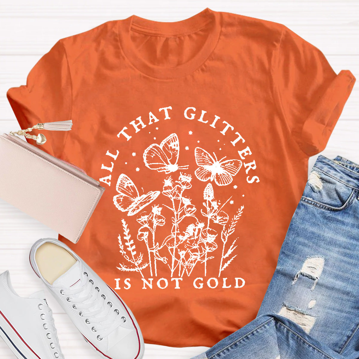 All That Glitter Is Not Gold Teacher T-Shirt