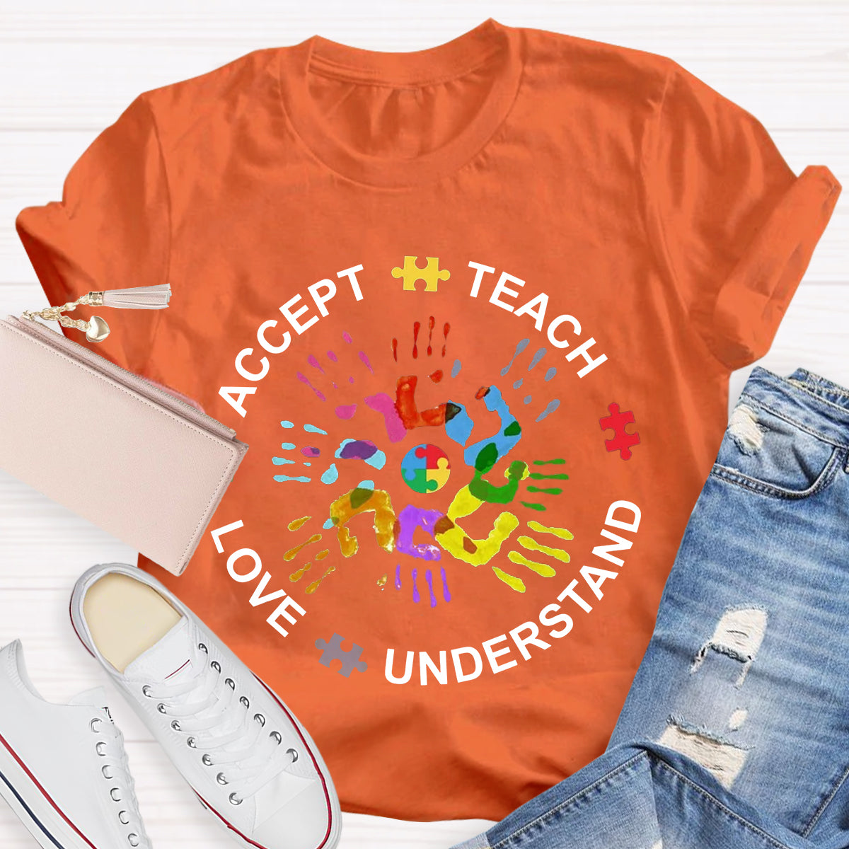 Teach Love Understand And Accept Teacher T-Shirt