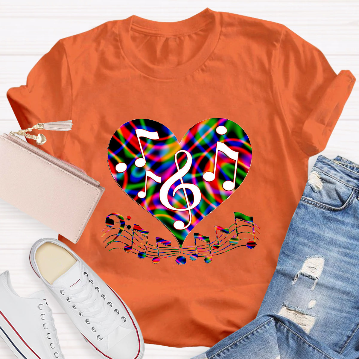 Music Makes My Heart Happy T-Shirt