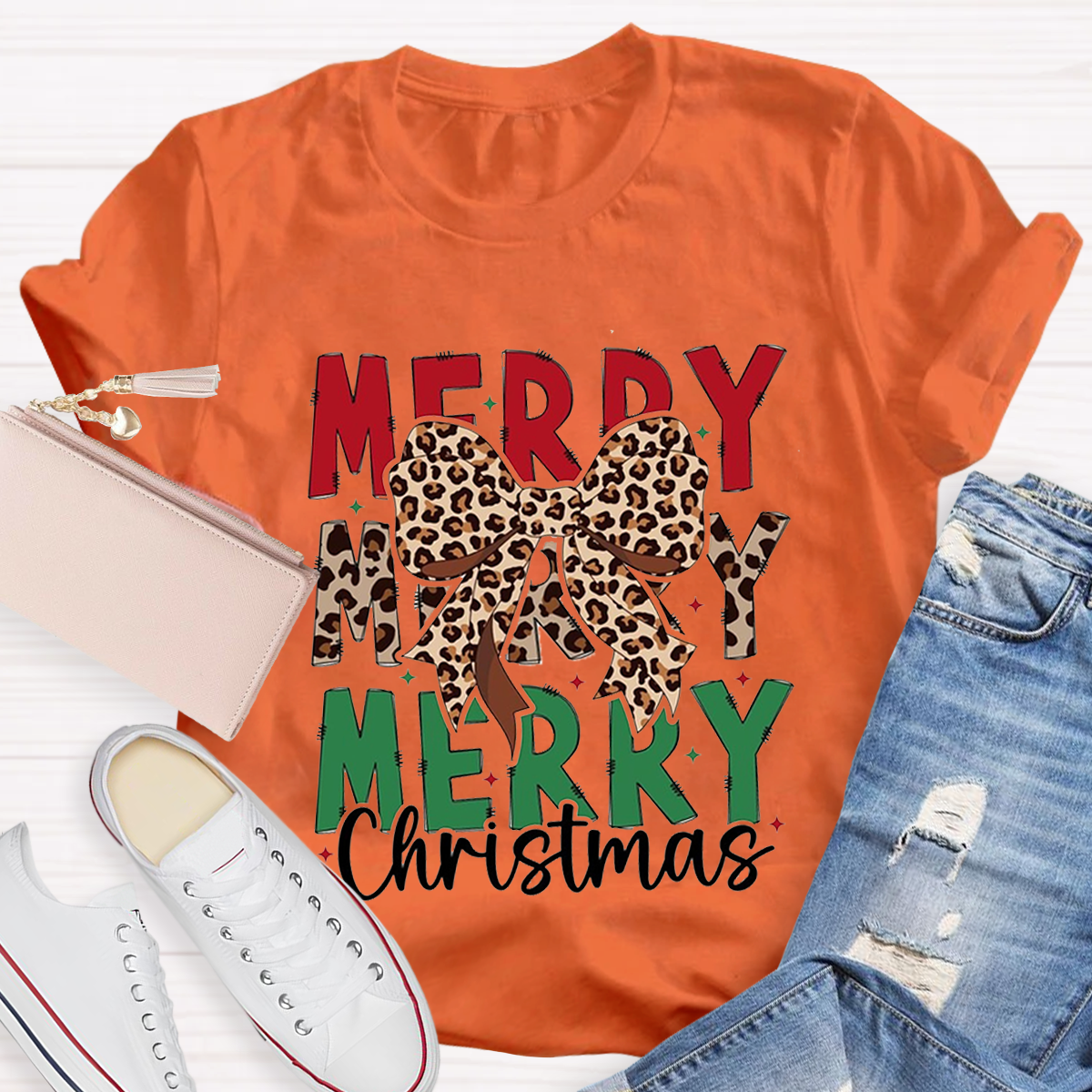 Cute Merry Christmas Teacher T-Shirt