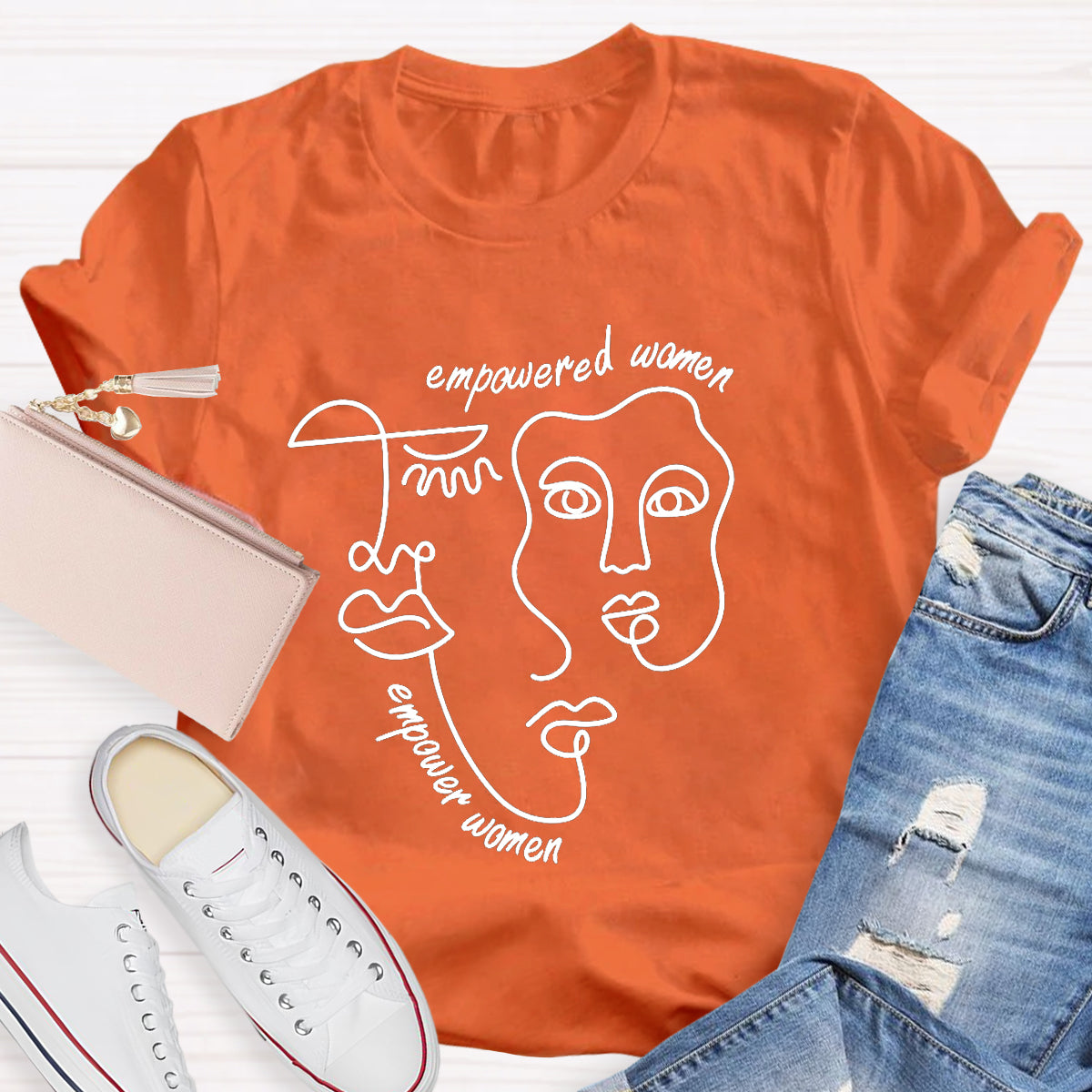 Empowered Women Empower Women Art Teacher T-Shirt