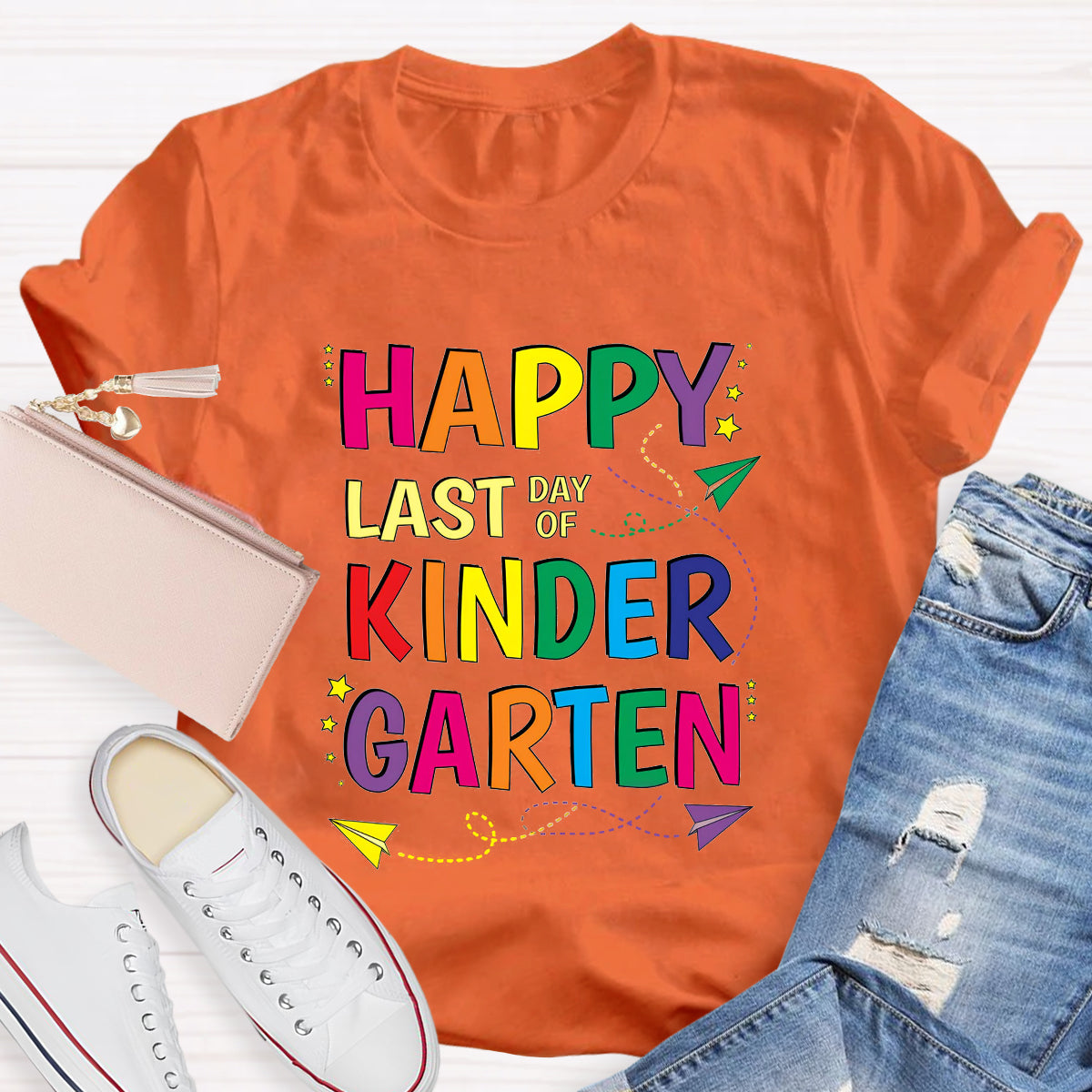 Personalized Grade Happy Last Day Of Kinder Garten T-Shirt