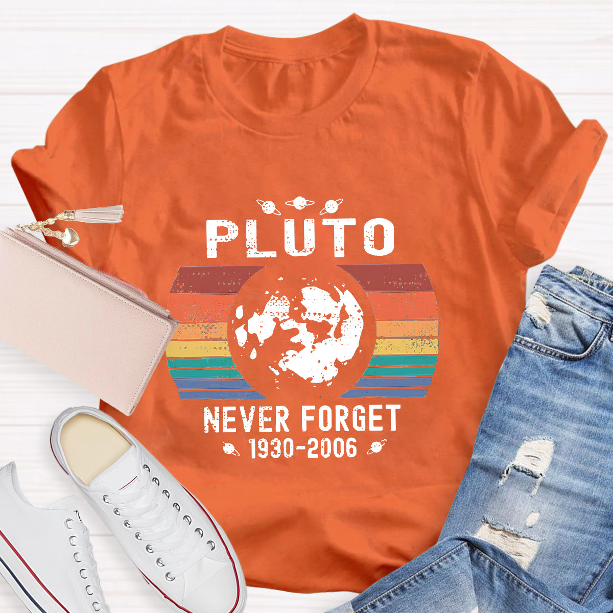 Pluto Never Forget Teacher T-Shirt